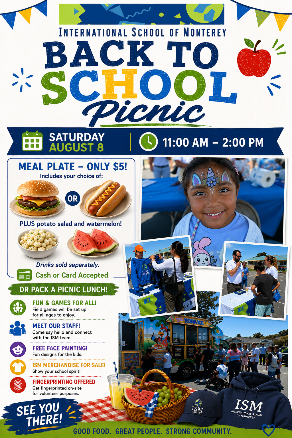 The Countdown Is On! ISM's Back to School Picnic is Saturday, August 8, 11:00AM to 2:00PM and FREE!