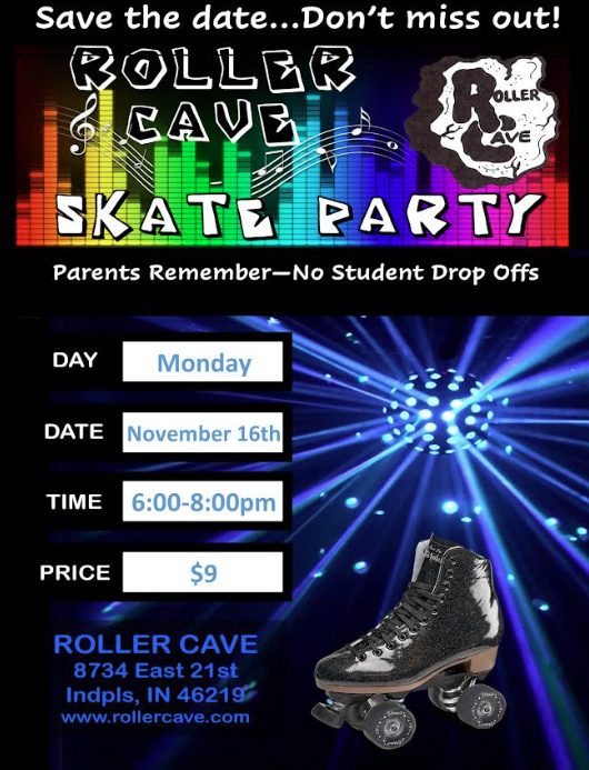 Roller Skate Party Flyer