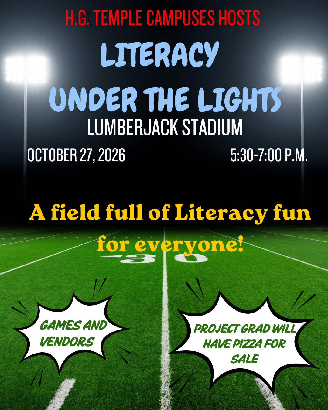 Literacy Under the Lights