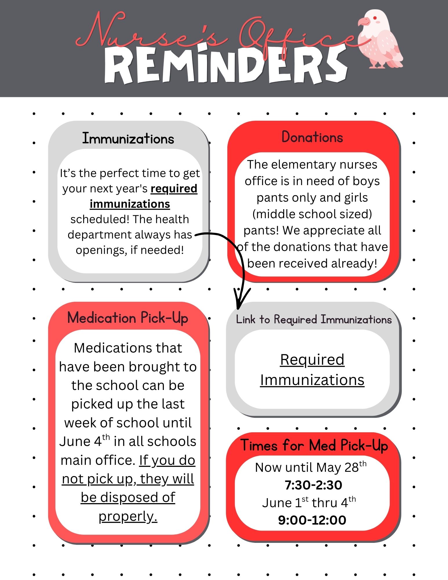 Nurse's Office Reminders