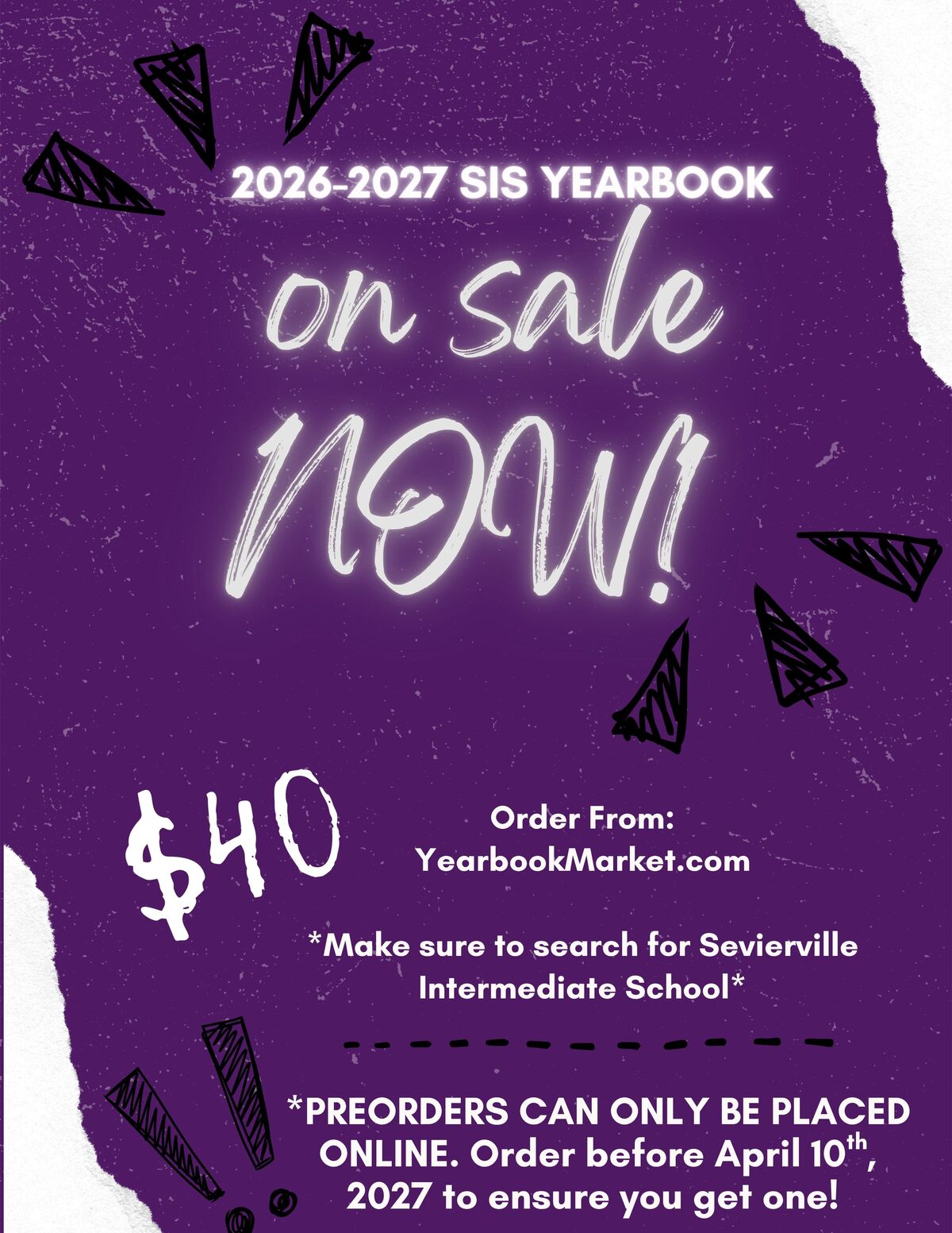 Yearbooks are on sale!