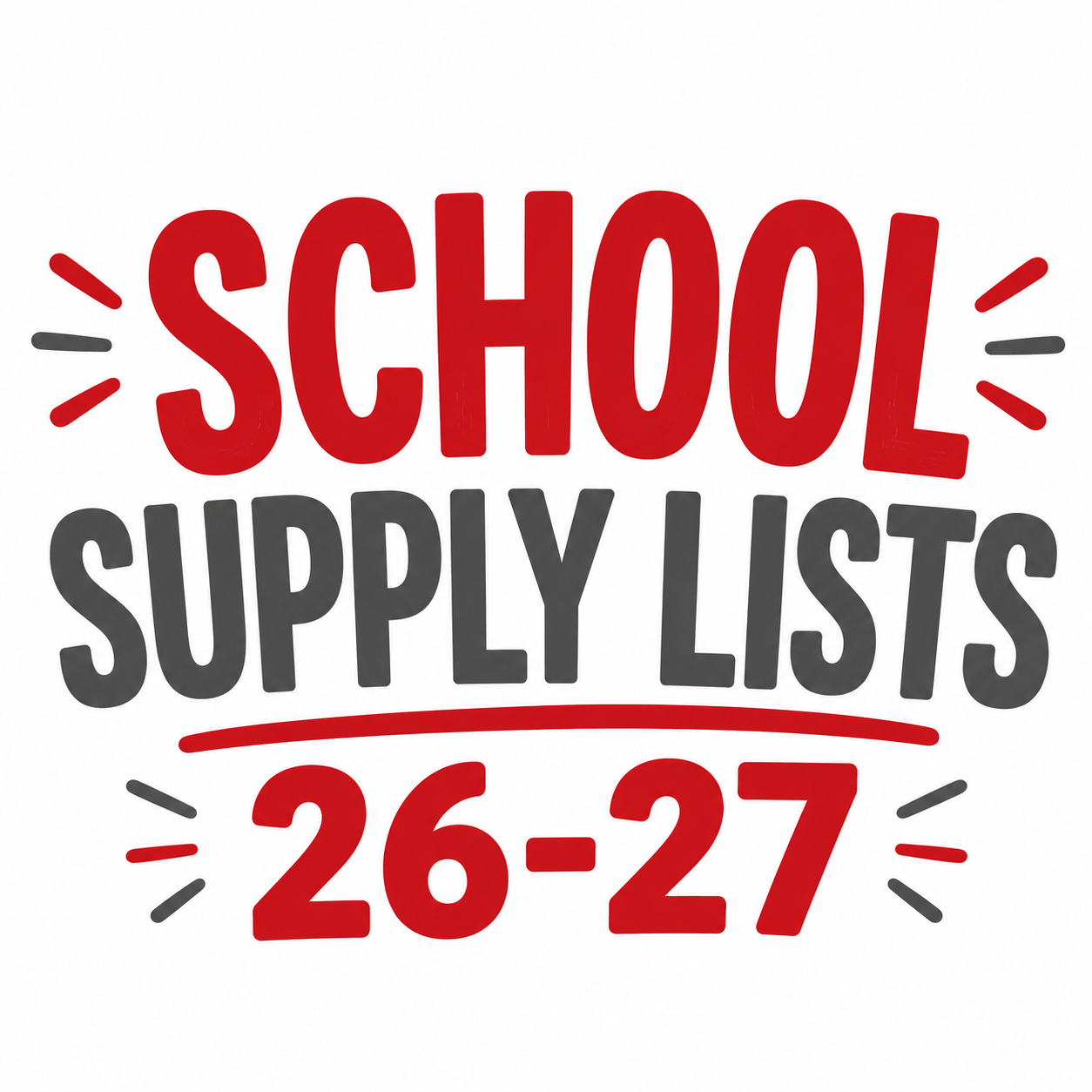 School Supply Lists
