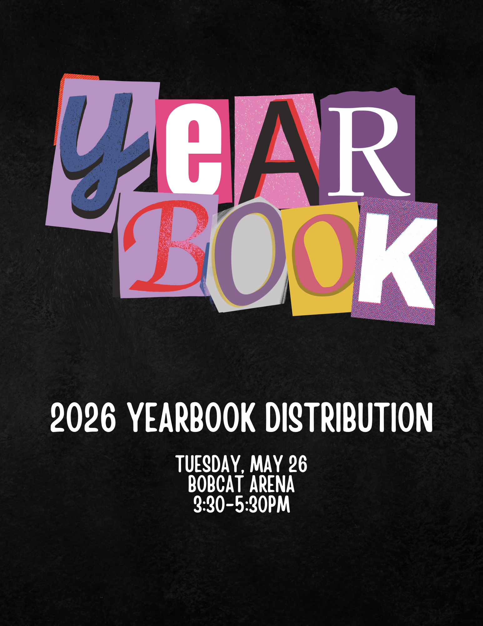 Pick Up Yearbook TODAY in gym!
