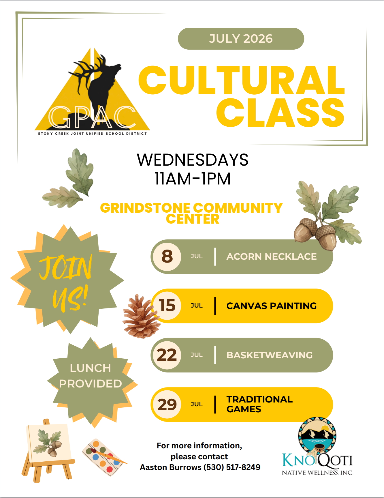 🌿 Join us for GPAC Cultural Class this July! 🌿