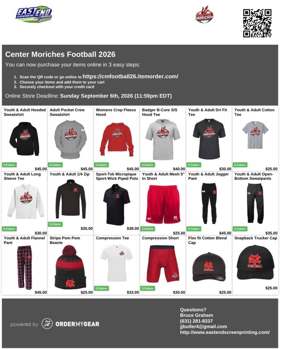 Center Moriches Football 2026