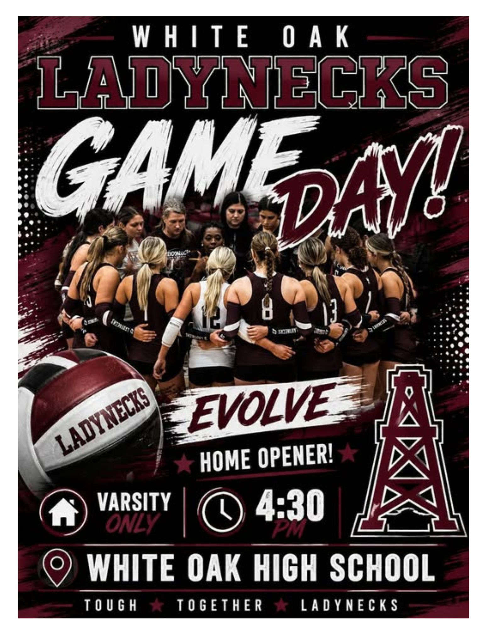 Varsity Volleyball will be in the HIGH SCHOOL GYM TODAY!