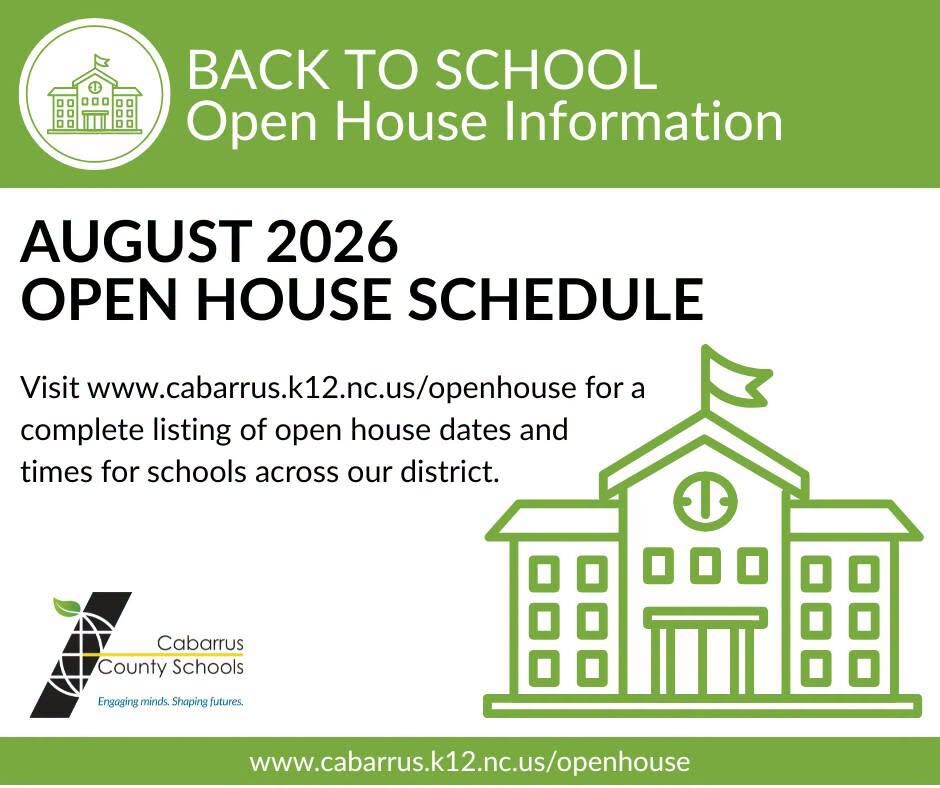Open House is a week away for middle and high schools