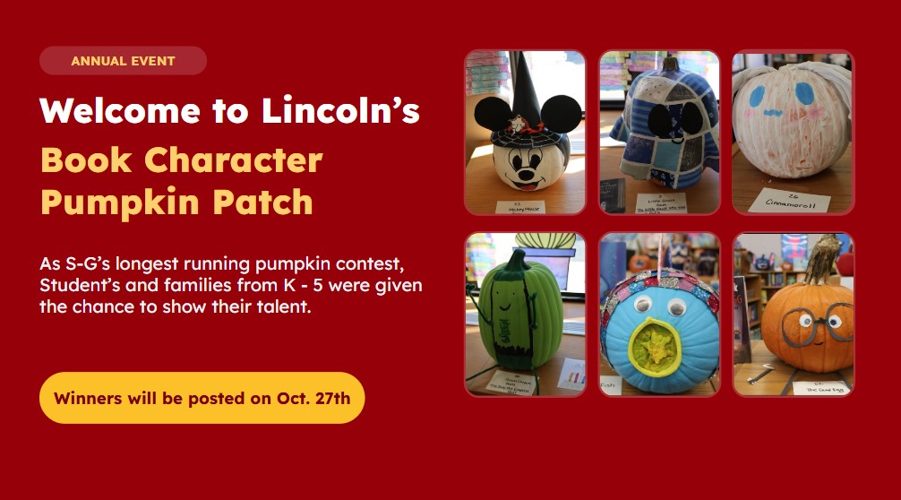 Lincoln's Long running Literary Pumpkin Contest Returns!