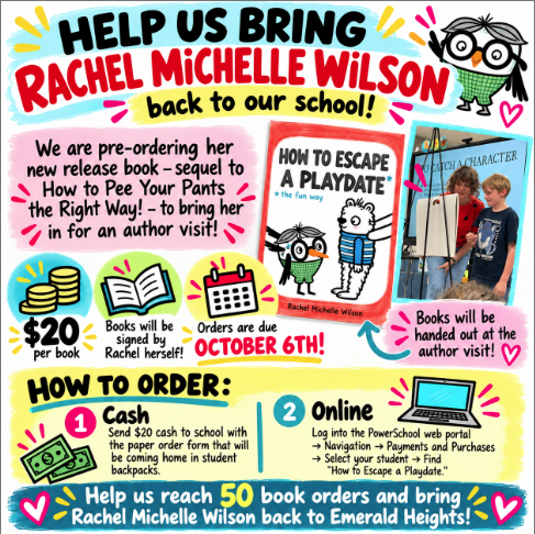 Help Us Bring Author Rachel Wilson Back to Emerald Heights!
