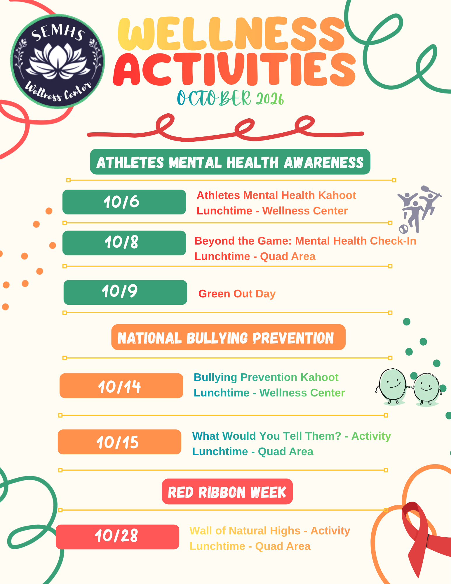 October Wellness Activities 