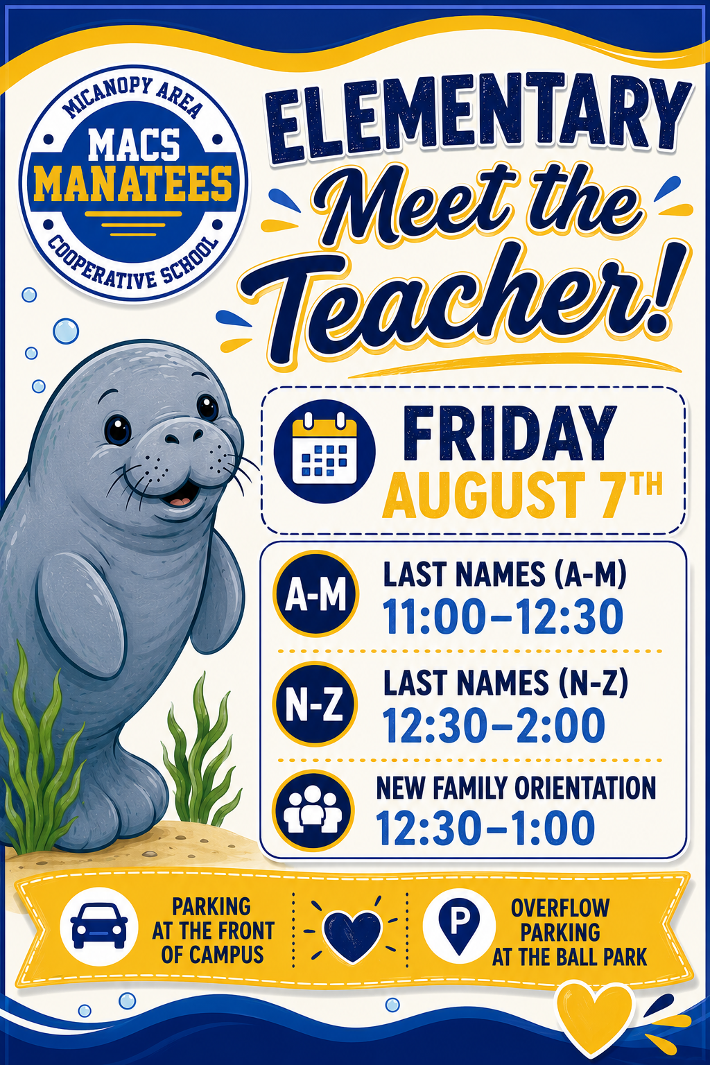 Elementary Meet the Teacher & New Family Orientation 