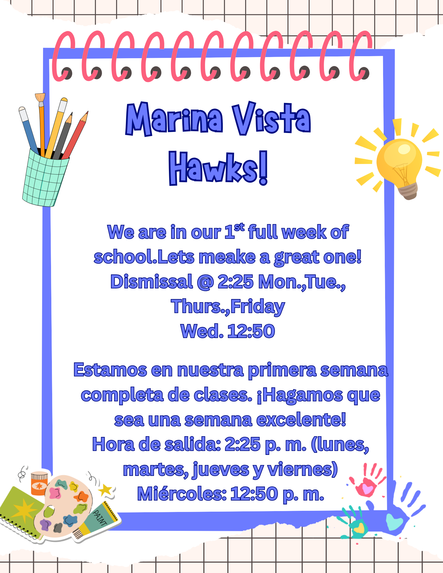 First regular week of school!