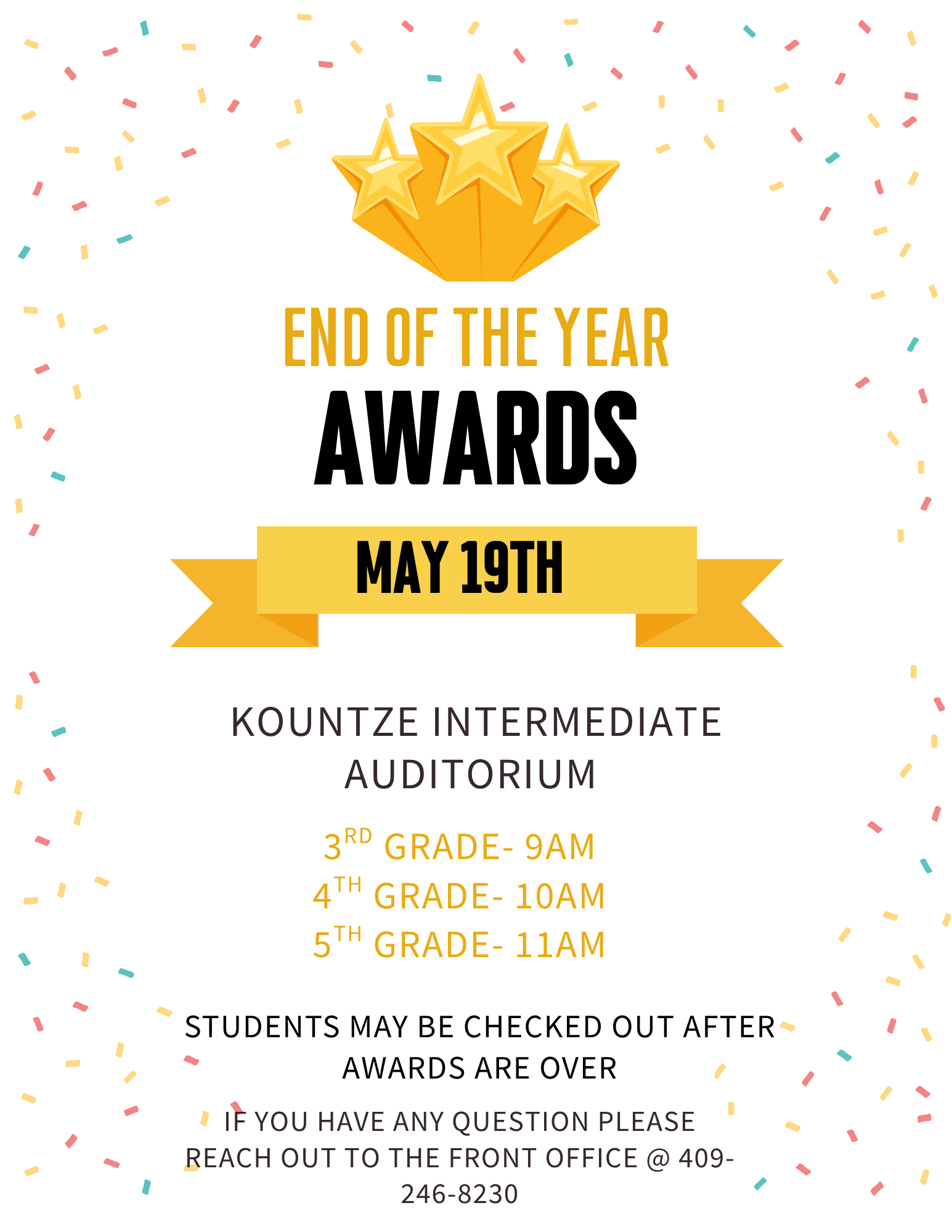 END OF THE YEAR AWARDS