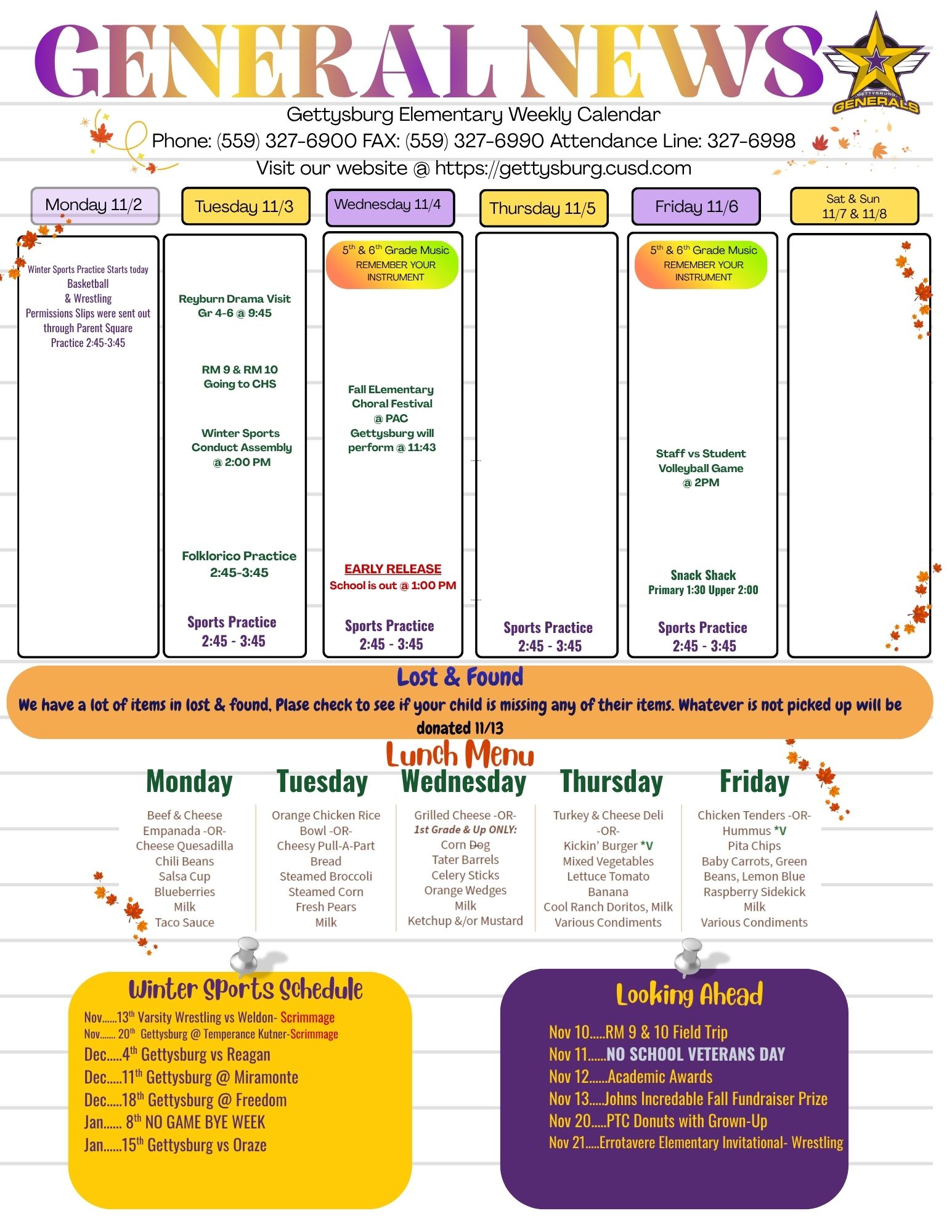 General News Week of 11/2/2026