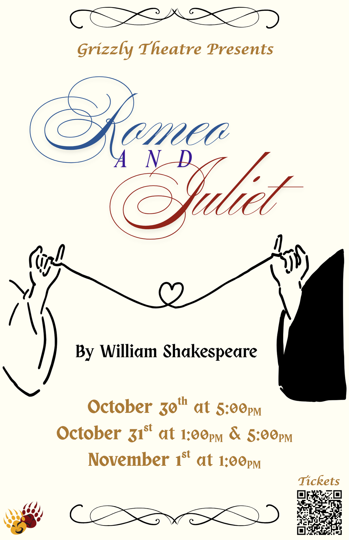 Grizzly Theatre Presents Romeo And Juliet In The Theatre 
