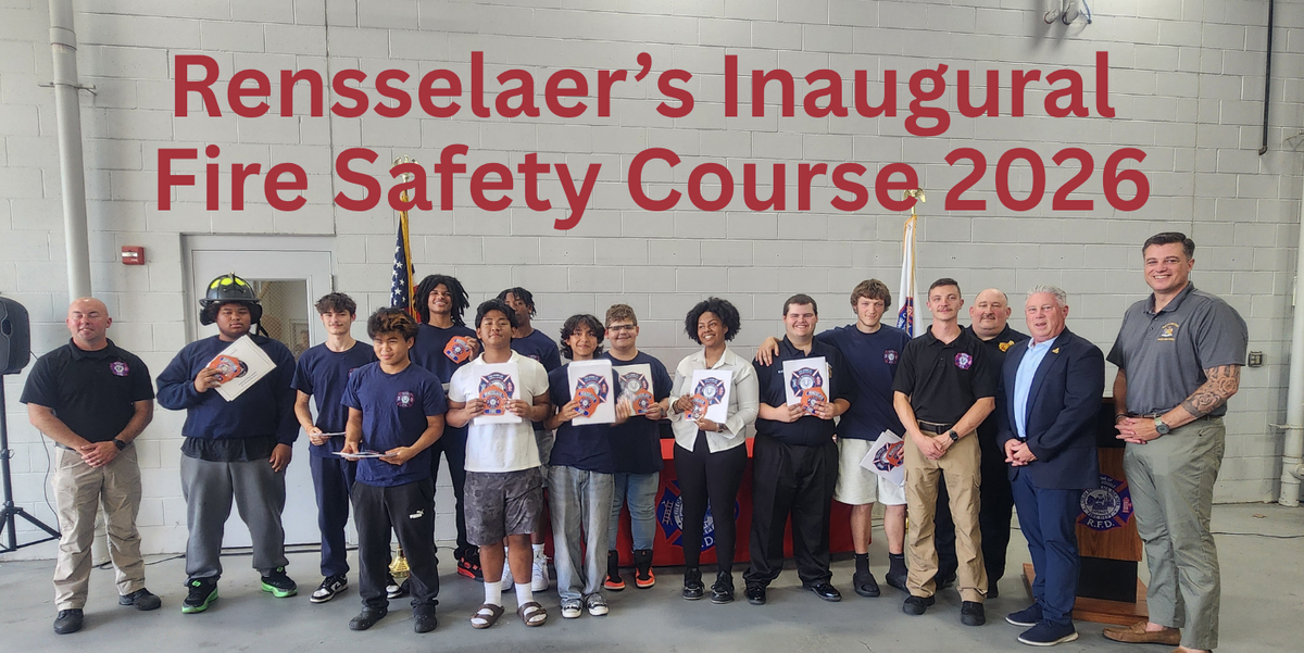 Rensselaer CSD Celebrates Inaugural CTE Fire Science Graduation Ceremony