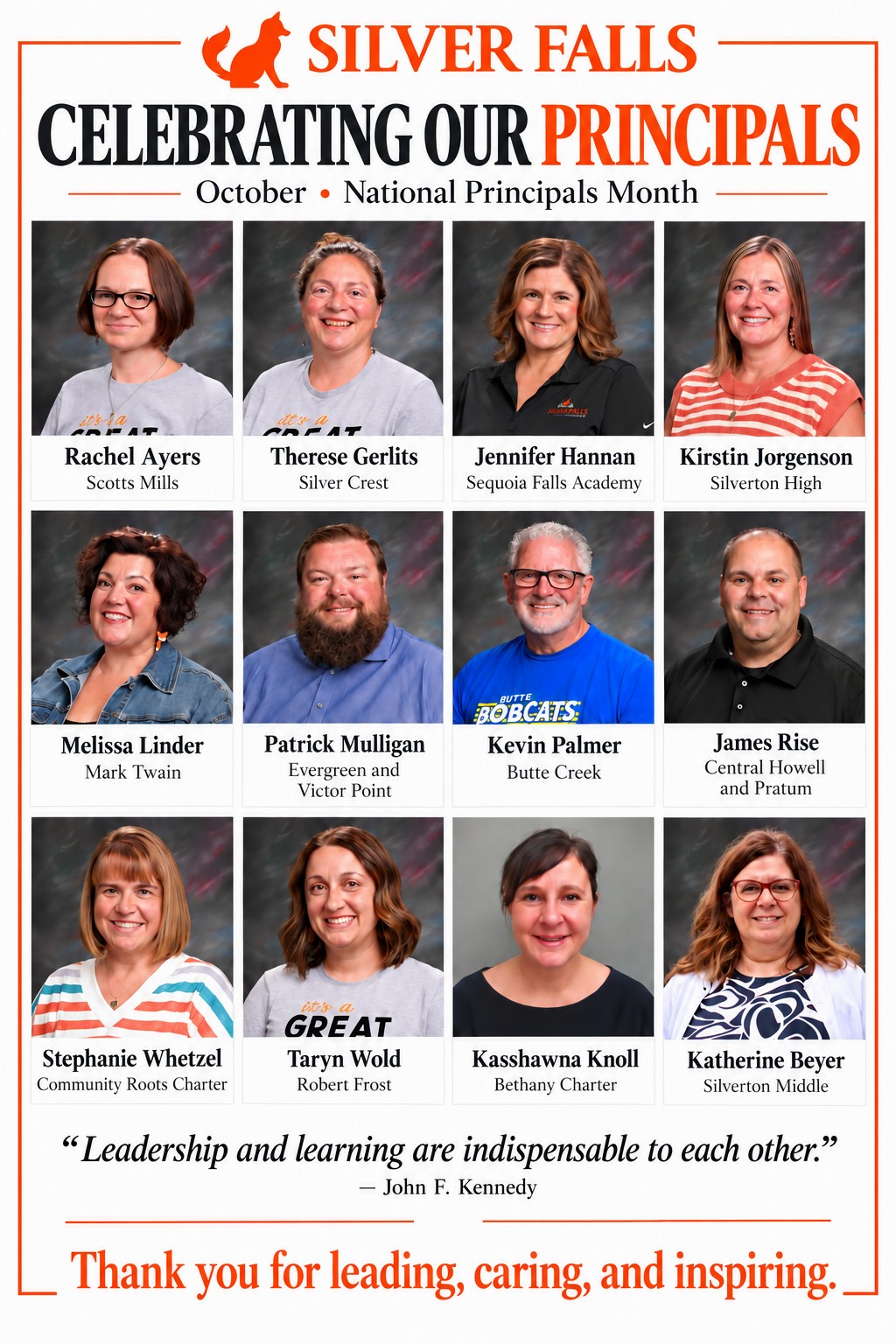 Celebrating Our Principals