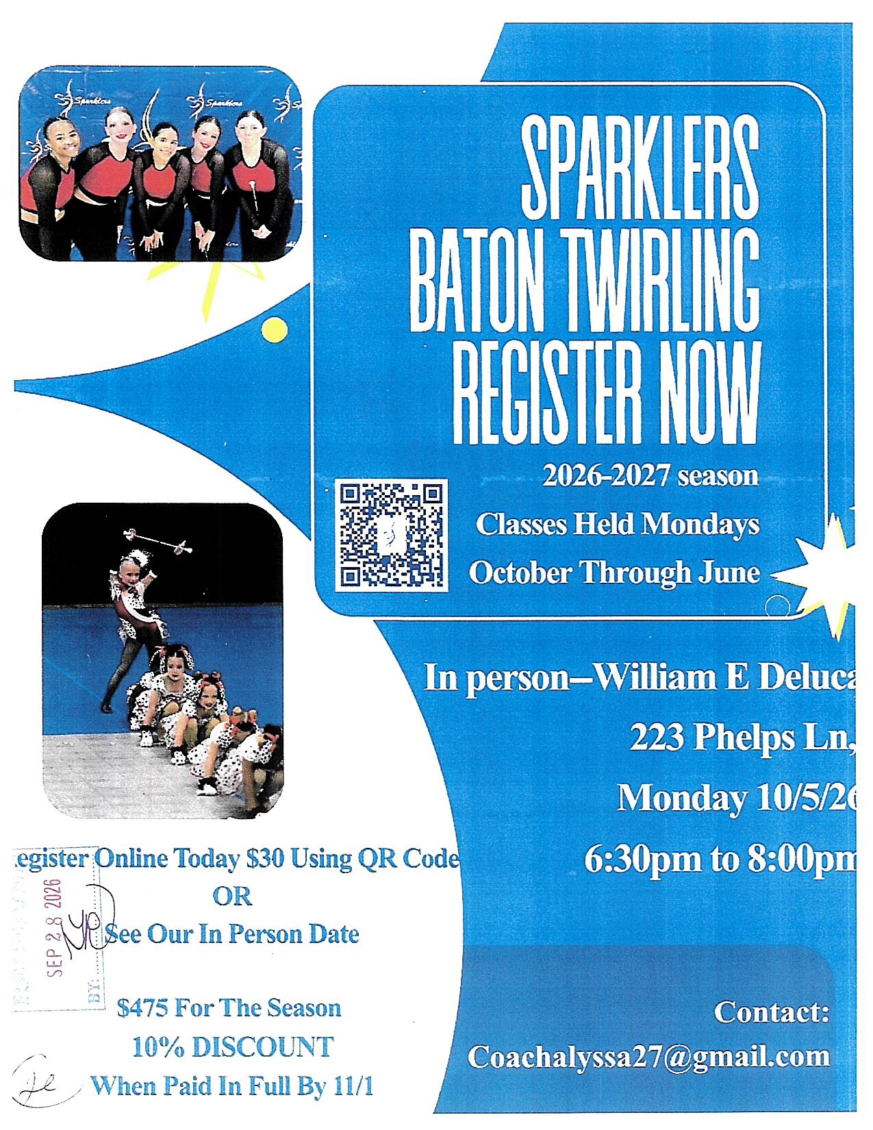 Baton Twirling Registration