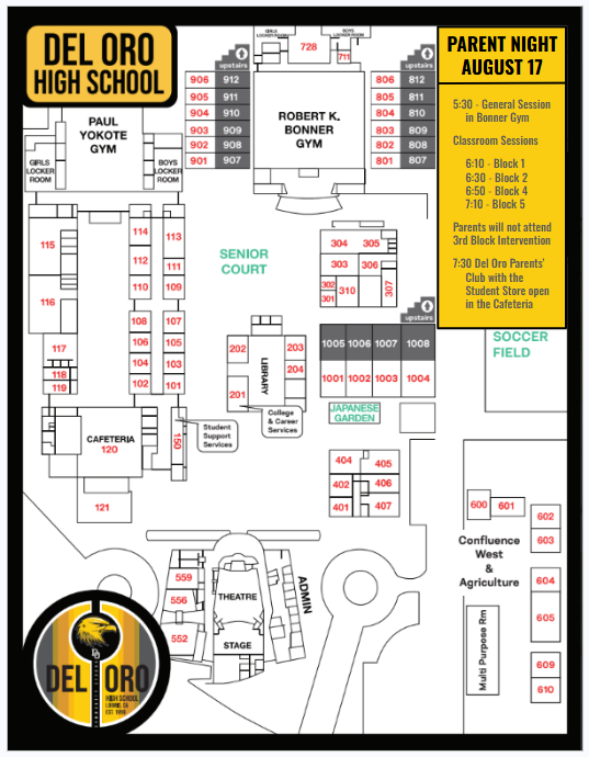Del Oro Fall Parent Night is tonight!