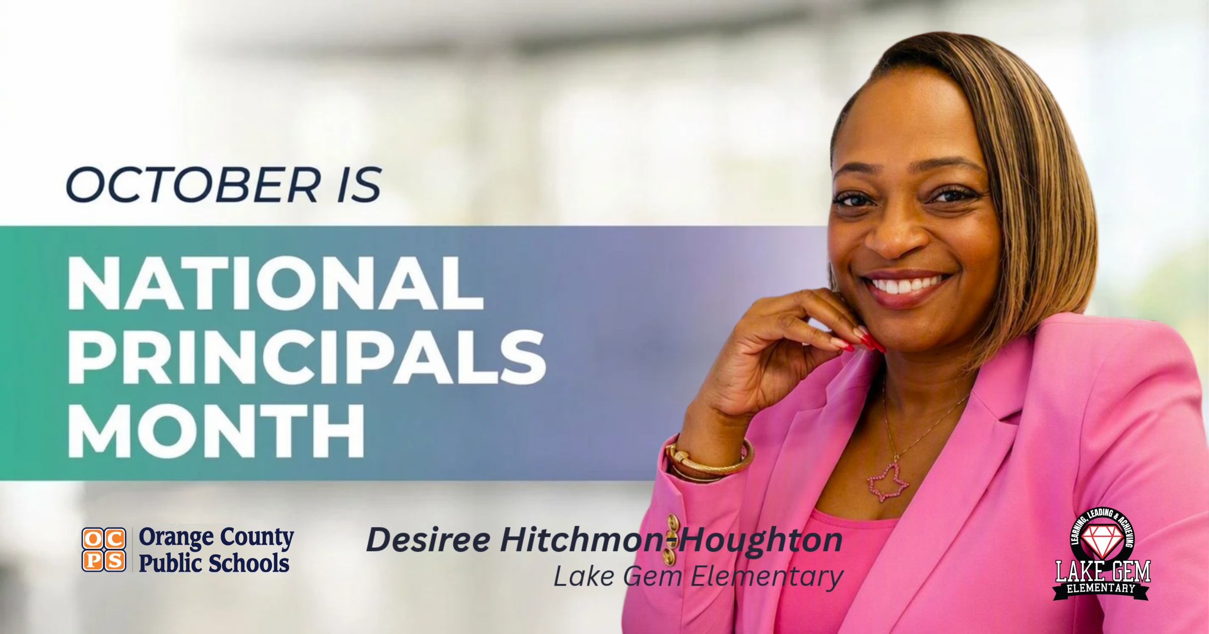 💎❤️ October is National Principals Month! Thank you Principal Hitchmon-Houghton!