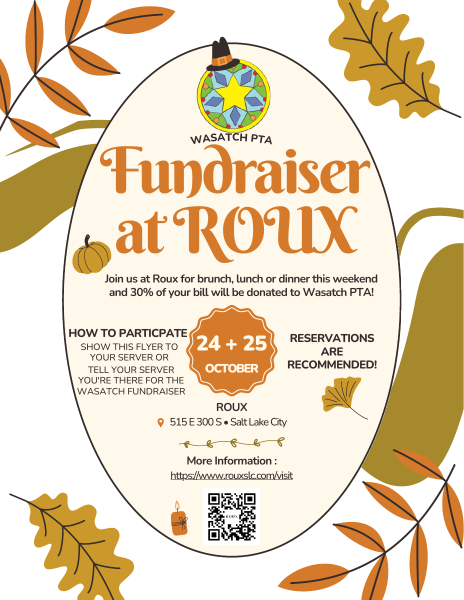🍽️ Today & Tomorrow: Dine at Roux and Support Wasatch
