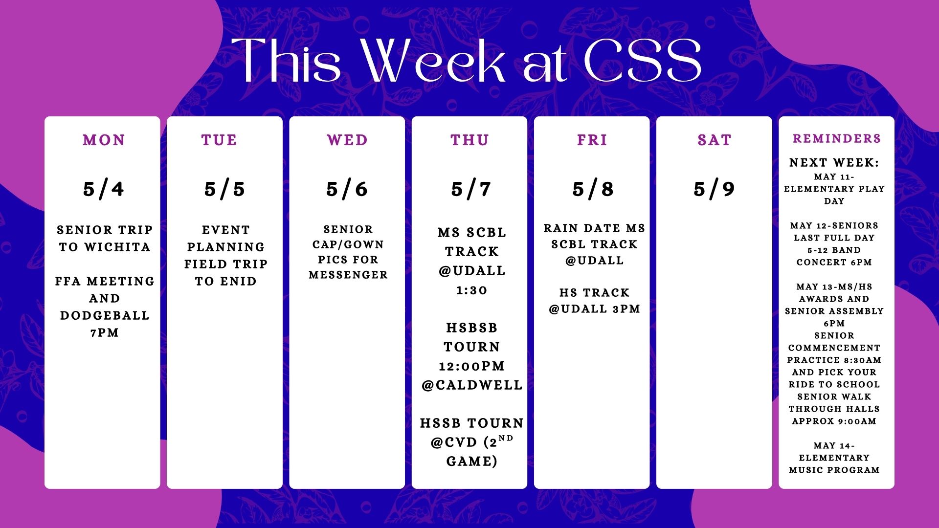 This Week at CSS