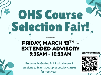 Course Selection Fair Flyer