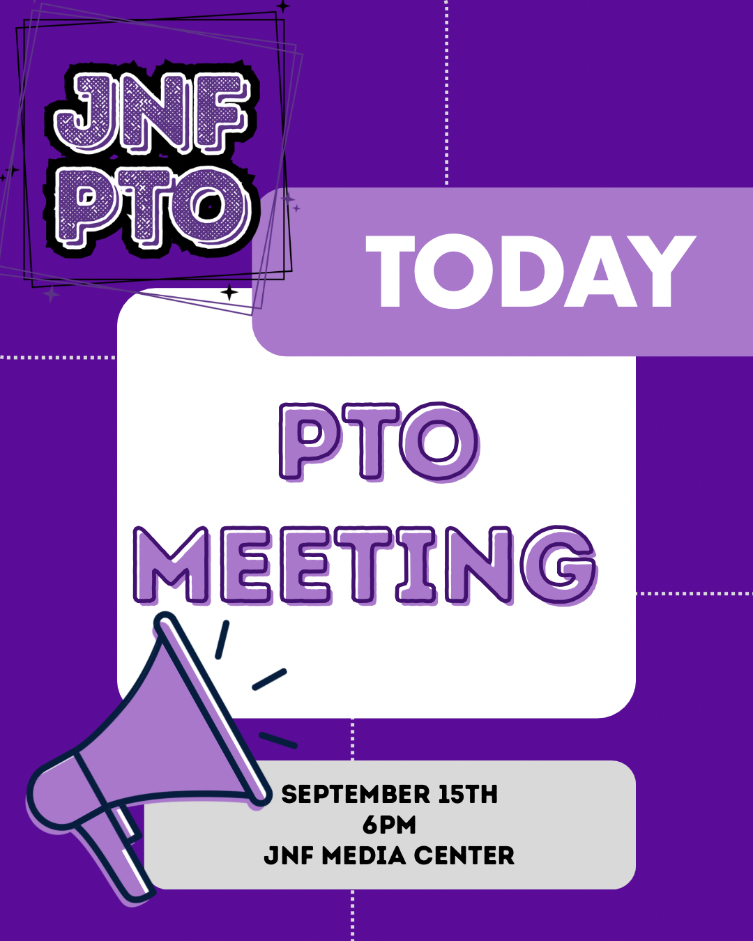 PTO Meeting Tonight at 6 PM