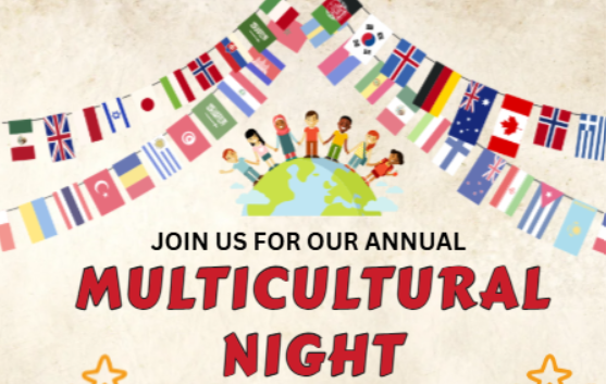 Multicultural Night on May 20th.
