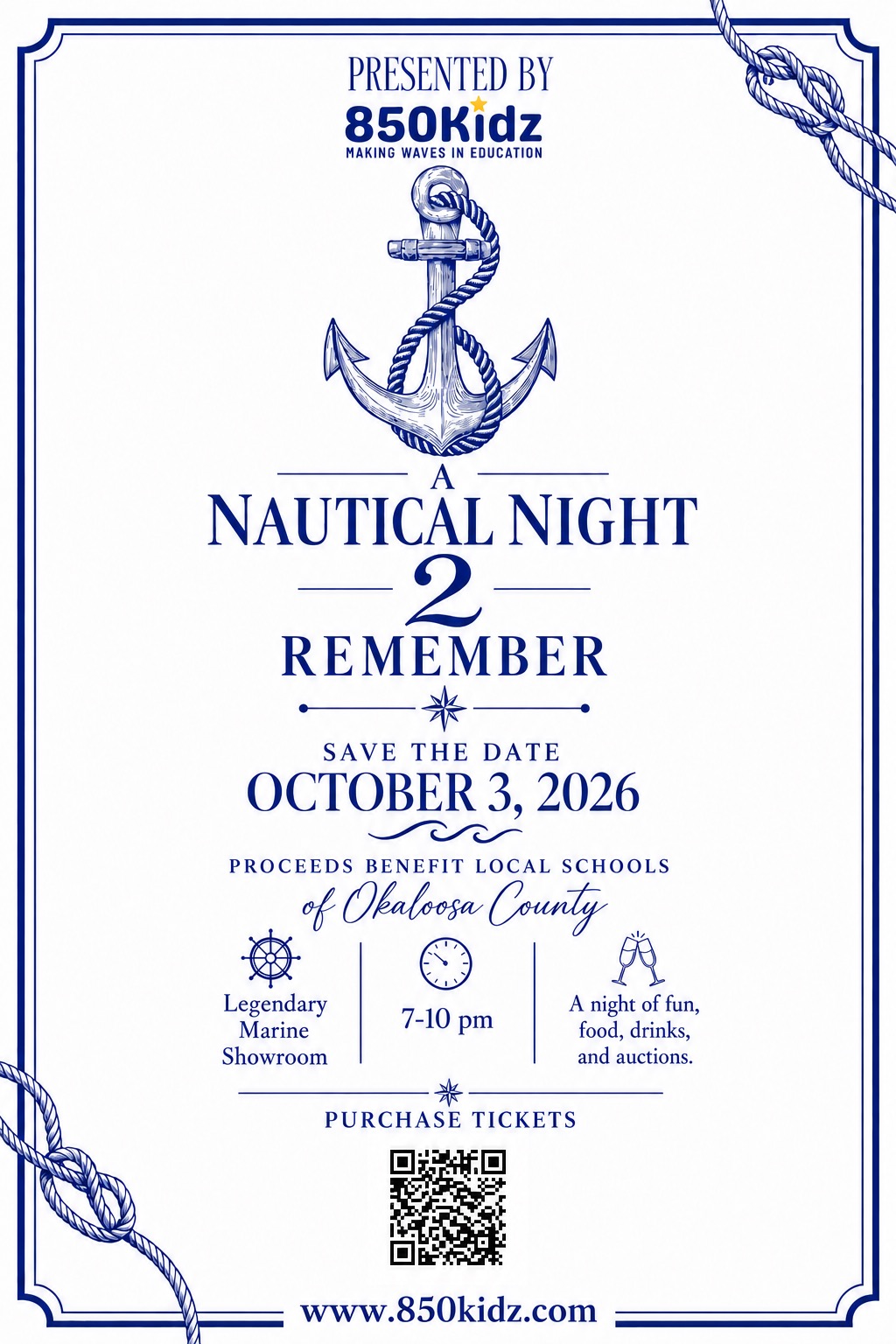 ⚓ A Nautical Night 2 Remember — Supporting Destin Schools! 🌊