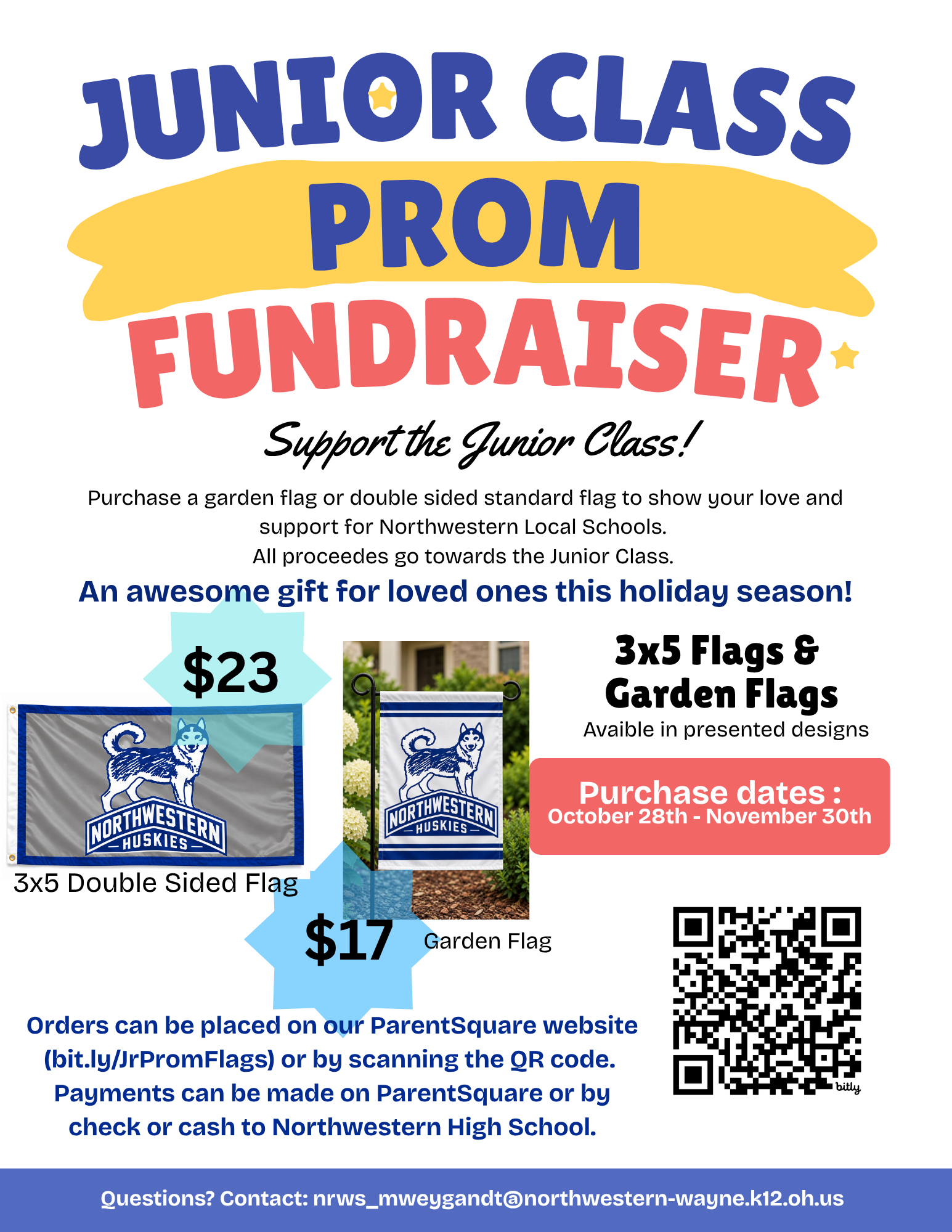 Junior Class Prom Flag Fundraiser