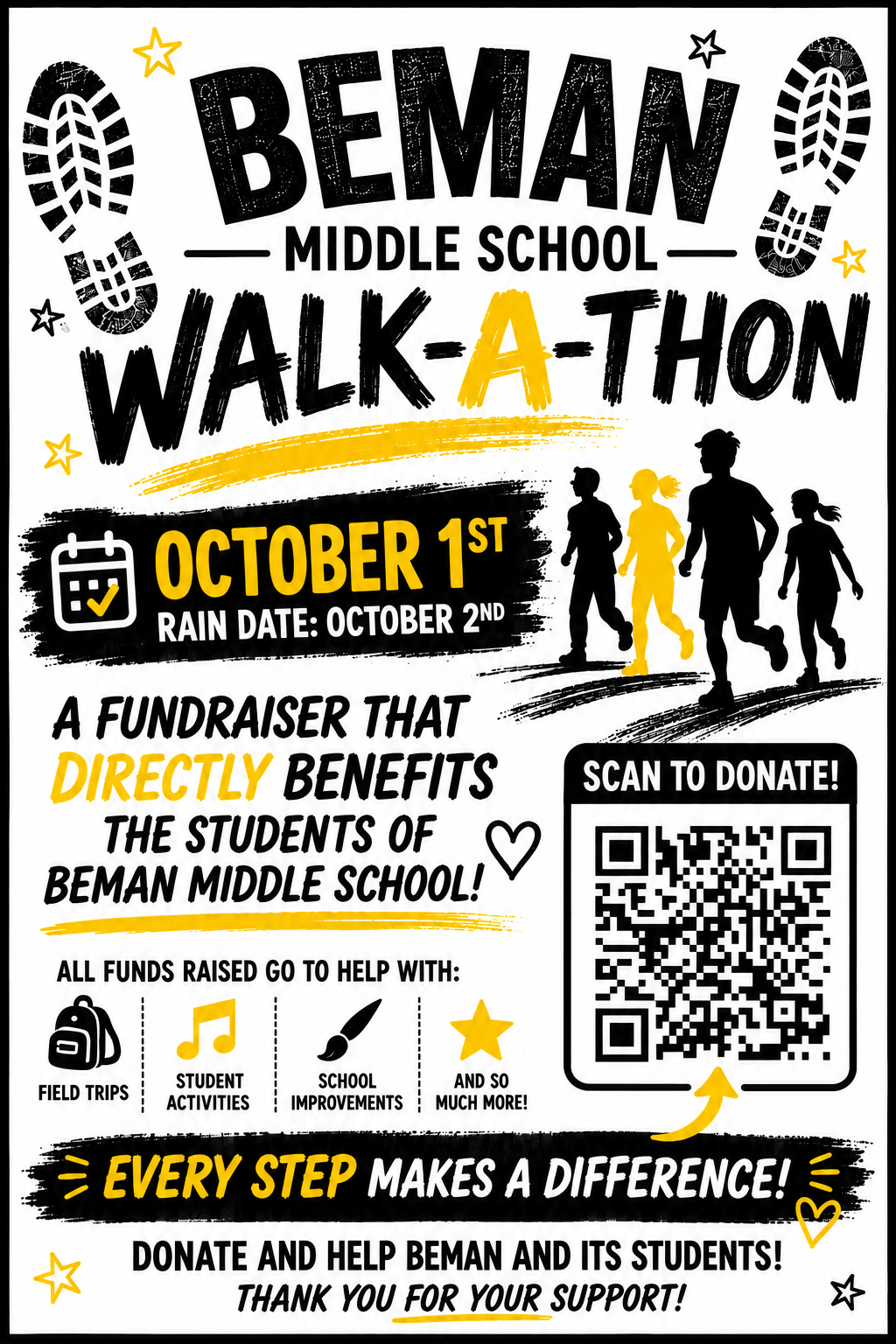 Beman Walk-A-Thon: 10/1/26