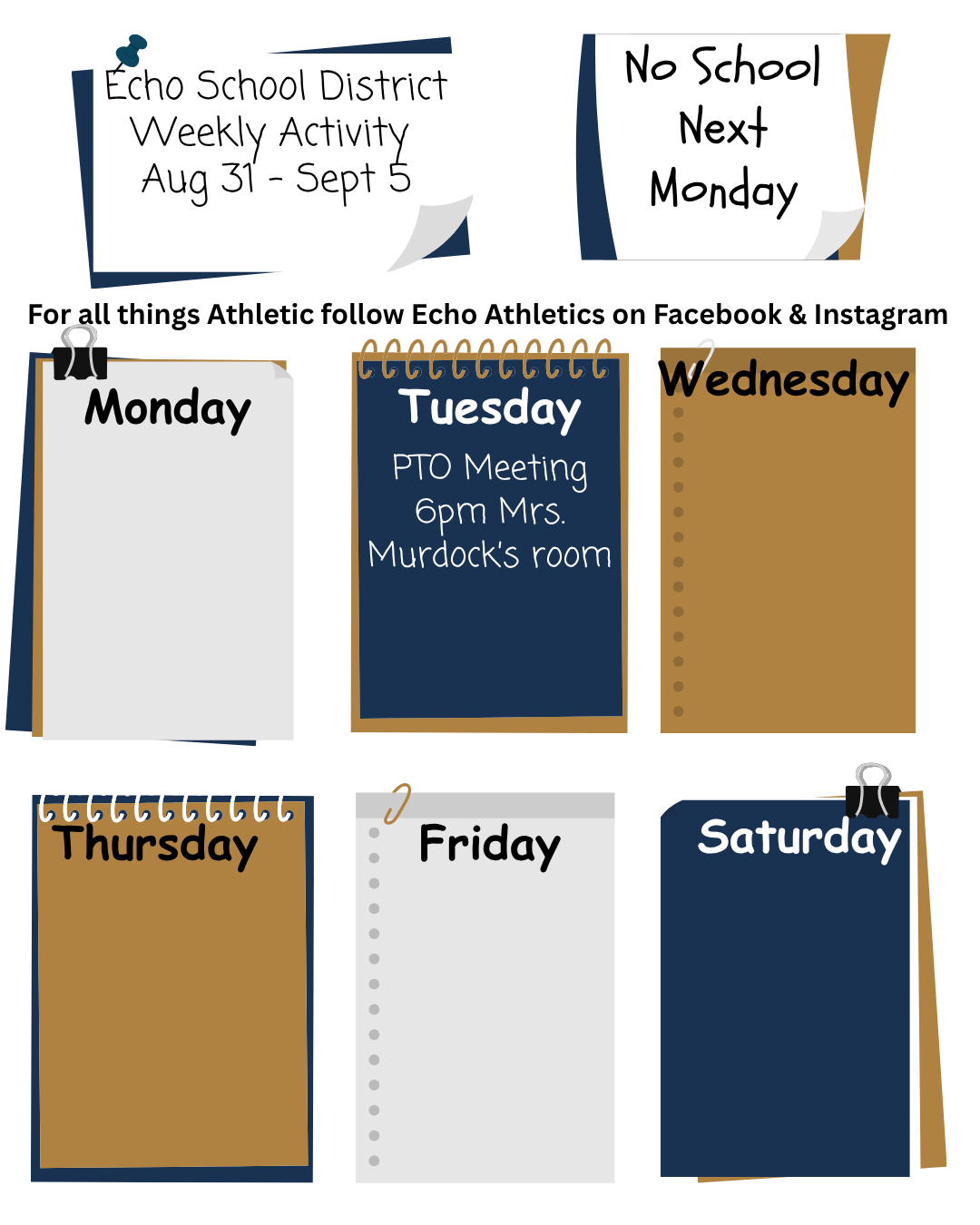 Weekly Activities