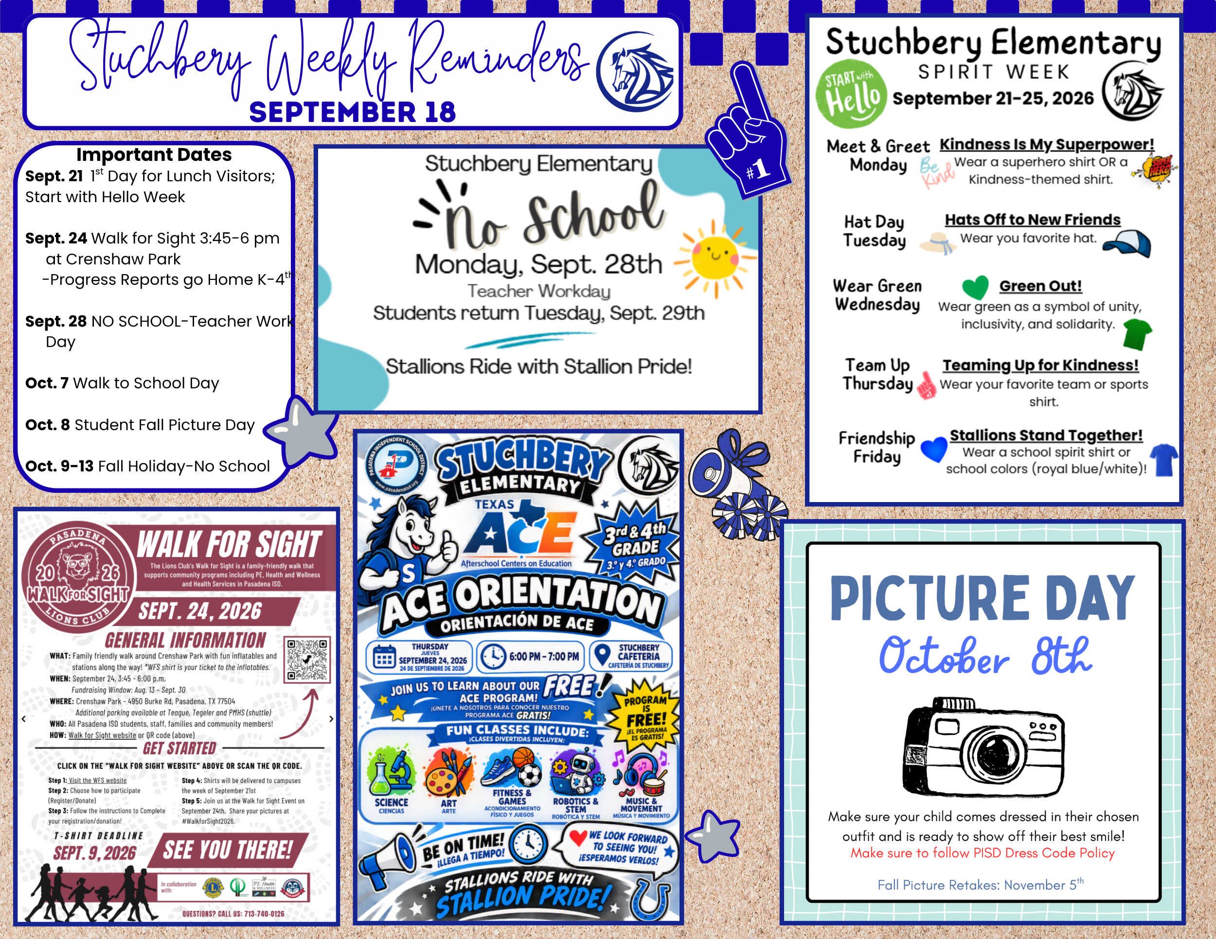 Stallion Weekly Reminders Sept. 18