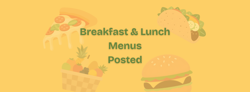 Breakfast & Lunch Menus - August