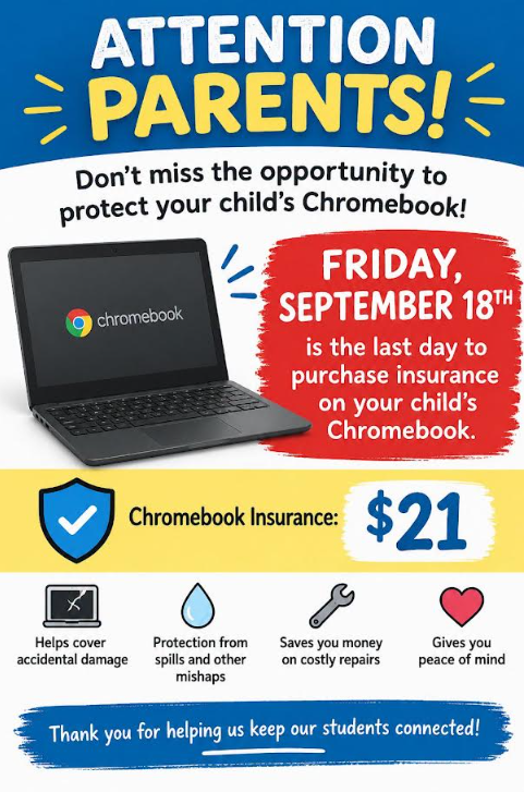 Chromebook Insurance Opportunity ending 9/18/2026