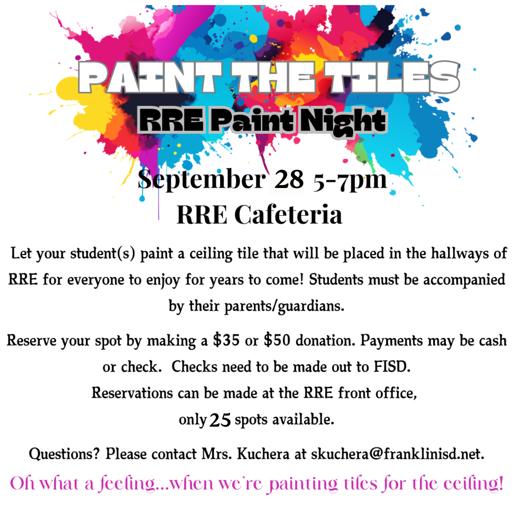 Coming Soon-Paint the Tiles Night!