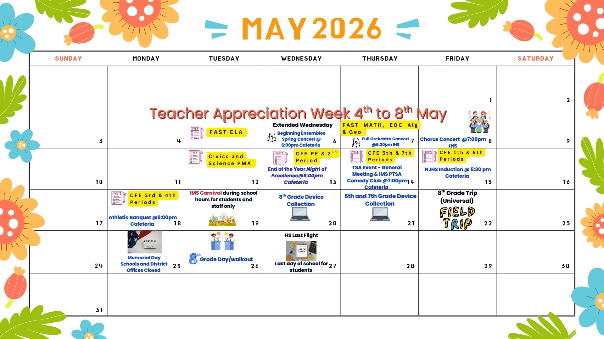 May Calendar