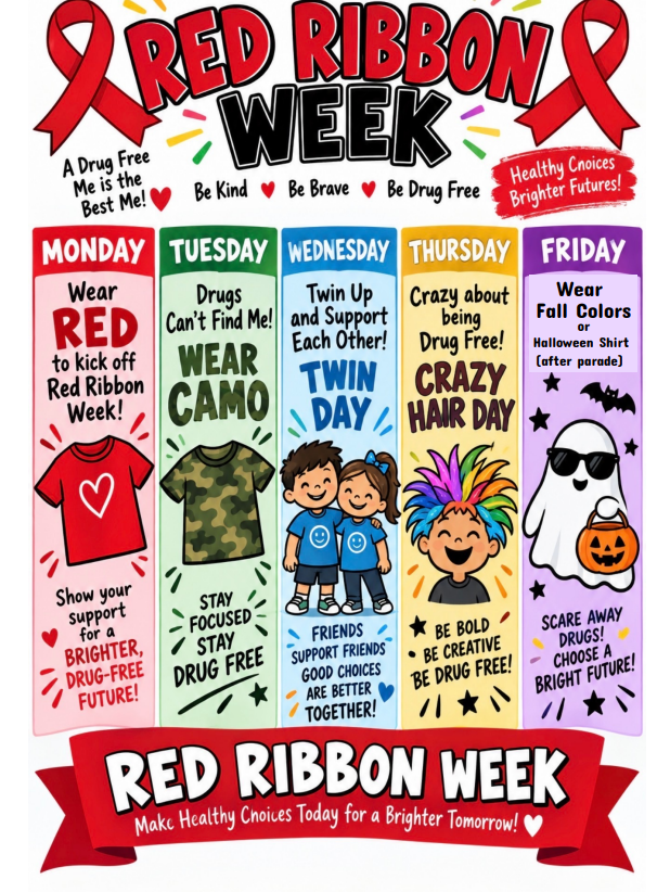 Red Ribbon Week Oct 26 - Oct 30