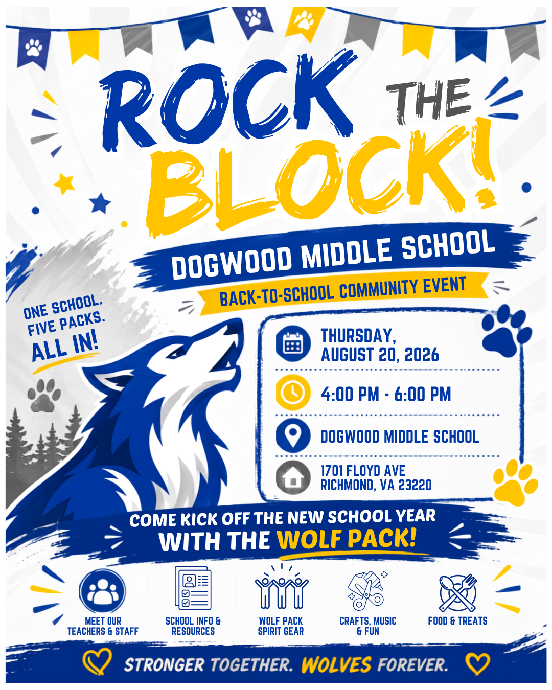 🐺 Rock the Block with the Wolf PACK!