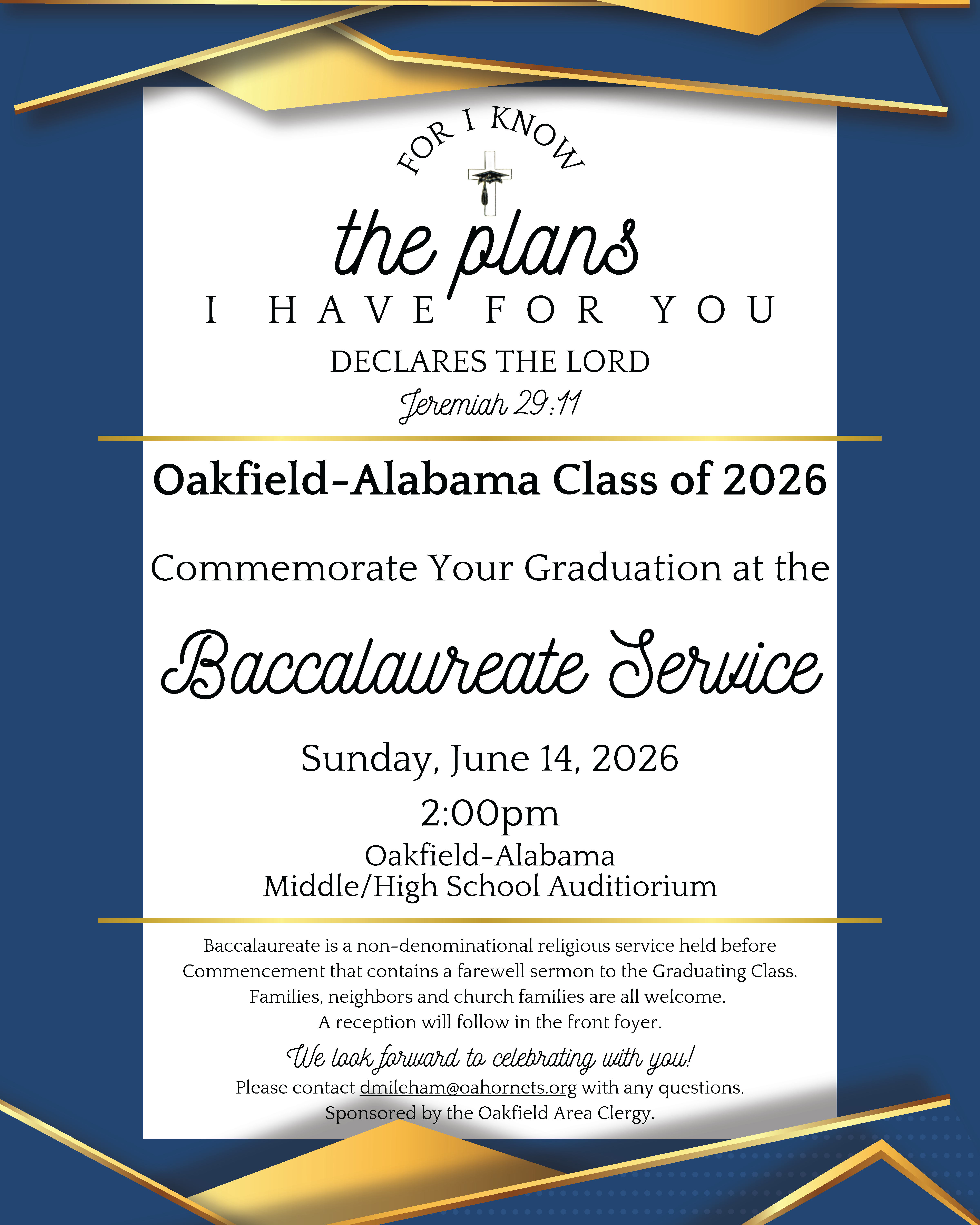 OA CLASS OF 2026 - BACCALAUREATE SERVICE 