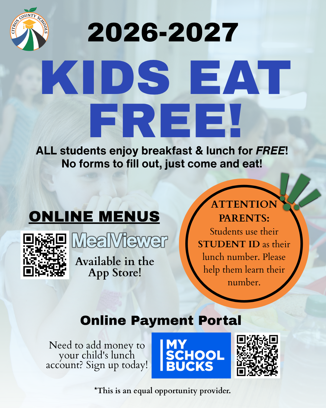 Kids Eat FREE All School Year!