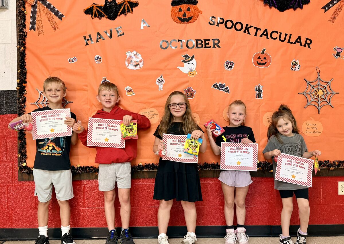September Elementary Student of the Month 