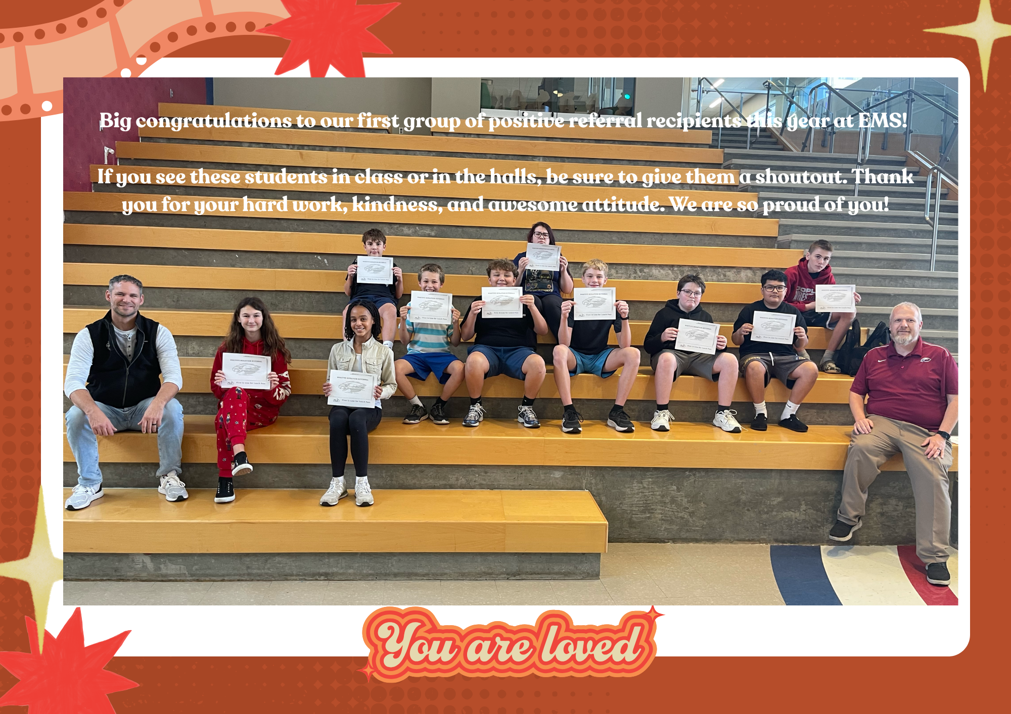 Group photo of EMS Positive Referrals