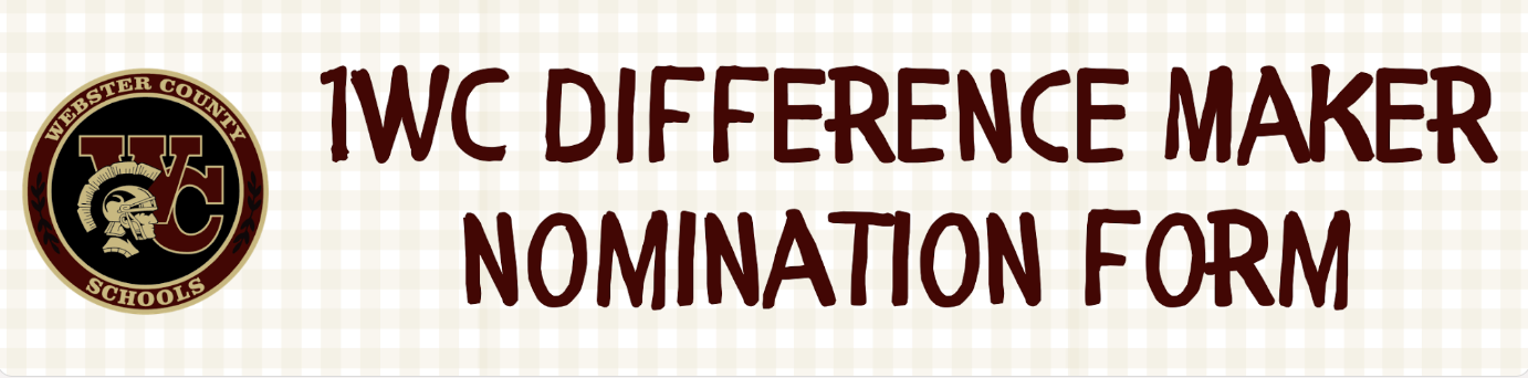Reminder: October Nominations for 1WC Difference Maker due by noon tomorrow, Wednesday 10/21