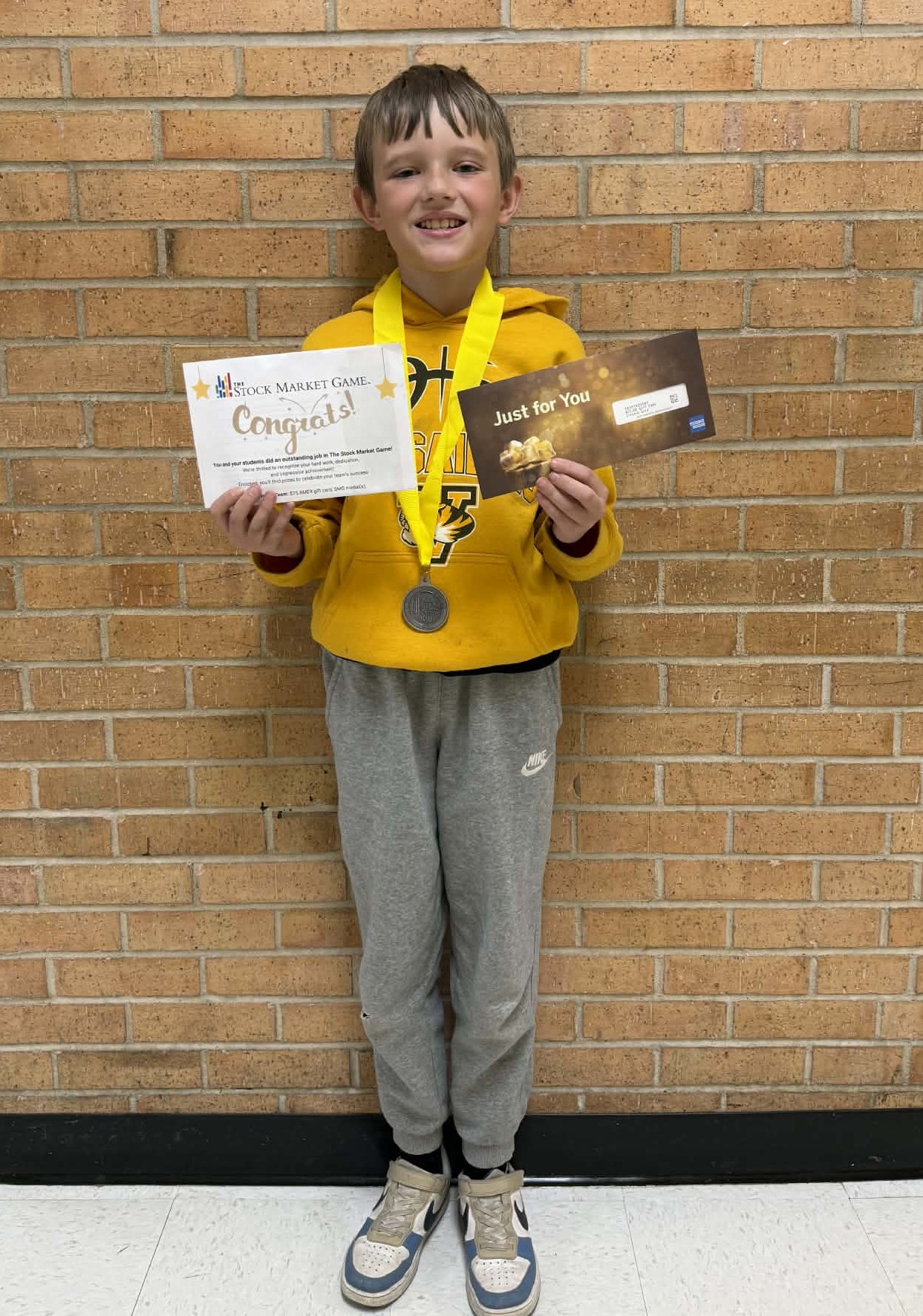 Versailles Elementary 4th Grader Luke Edwards Places 2nd in Regional SIFMA Foundation's Stock Market Game