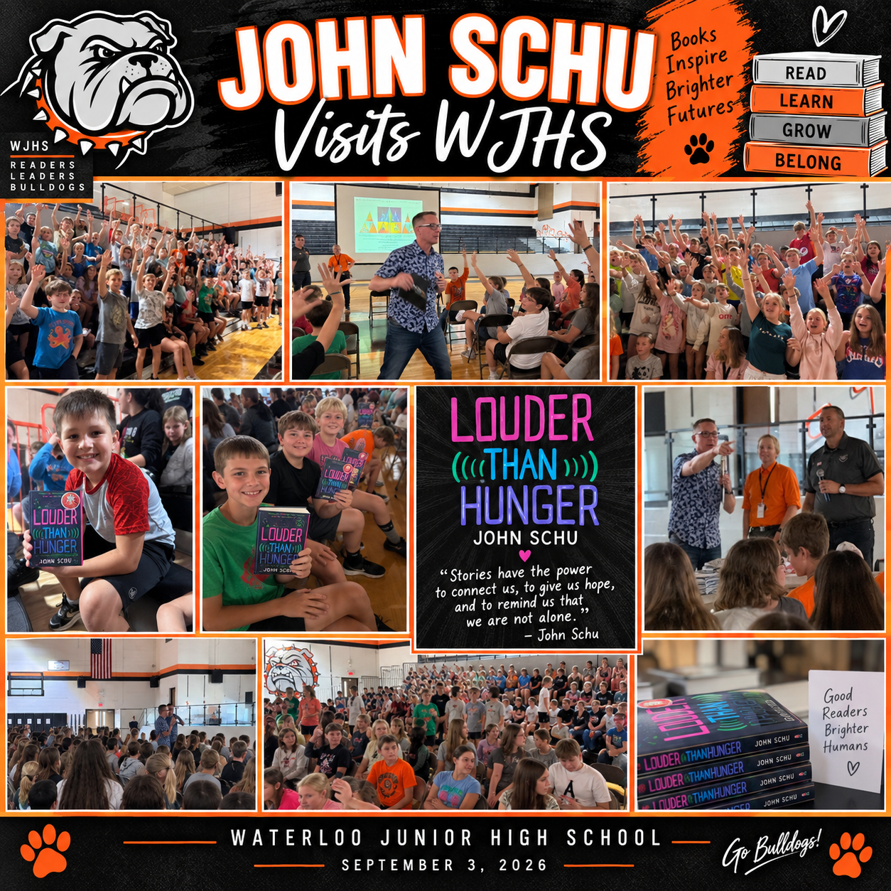 📚 A Special Author Visit at WJHS! 🐾