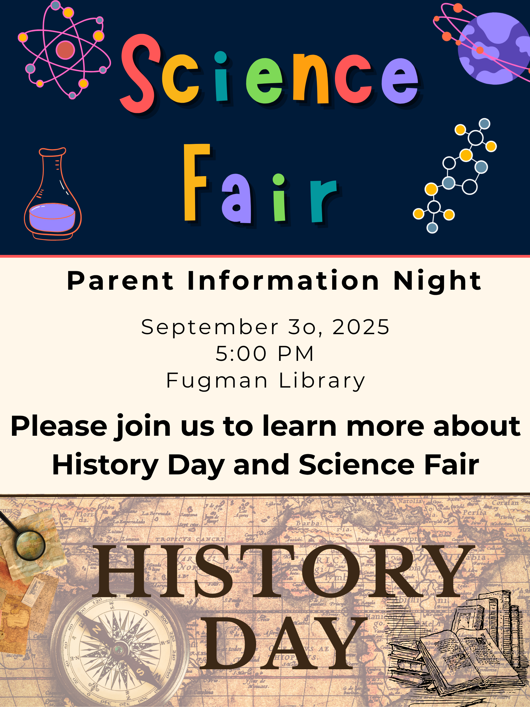 History/Science Fair Meeting - TONIGHT