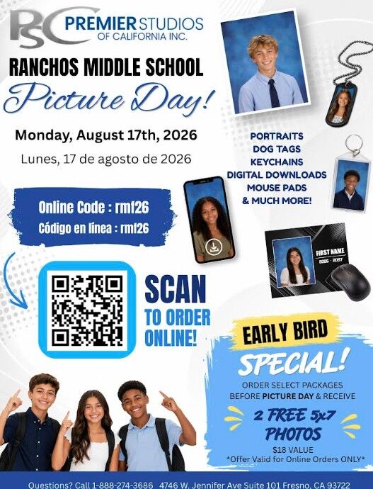 RMS School Pictures Monday 8-17-26