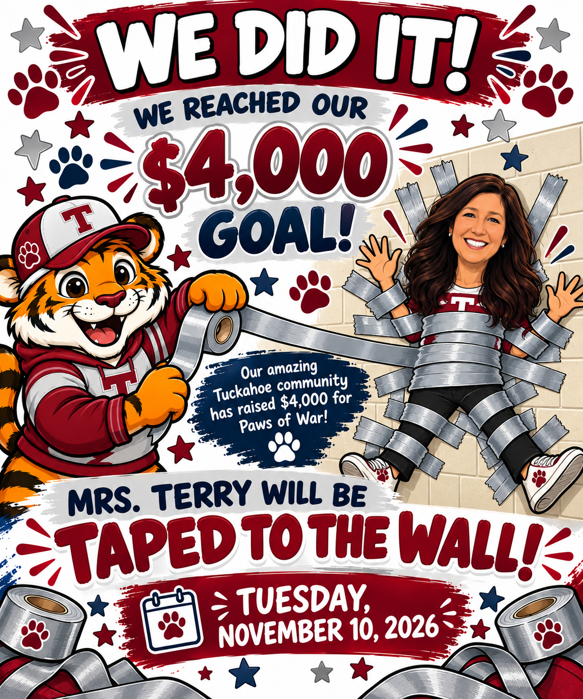 We met our Goal!!